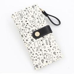 KBW616 New Cute Cat Girls Wallet Fashion Long Student Card Bag High Quality Zip Coin Purse Ladies Wallet