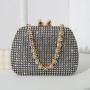 2024 New Diamond Evening Bag Fashion Luxury Banquet Handbag Handmade Rhinestone Bag Sparkling Clutch Bag