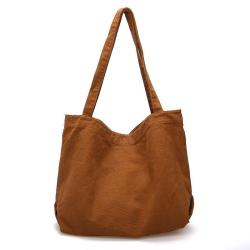 2024 Custom New Style Leisure 16 OZ Canvas Ladies Shoulder Bag Casual Tote Bags For Women's Shopping