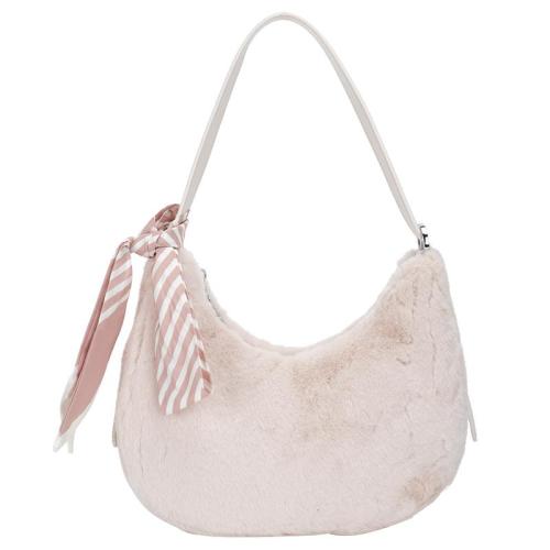 Luxury Customization Logo Designer Hobos Famous Brands For Women European and American Style Fashion Polyester Warmer Fur Hobos