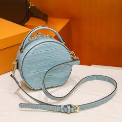 2024 Custom Logo Mirror Crocodile Vegan Leather Handbag For Women Round Purse