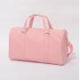 Stock lilac Nylon duffle bag with Glittering chenille letter patches duffle bag travel handbag nylon bag