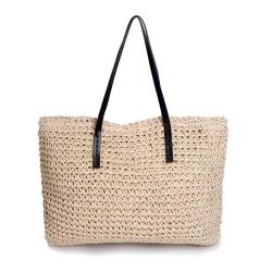 wholesale nature straw woven bag 2024 handbags for women ladies summer tote bags customized logo
