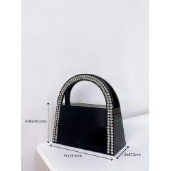 Crystal Crossbody Chain Evening Purse Top Handle Bags Glitter Rhinestone Handbag Party Club Clutch Purse for Women sac main femm sac