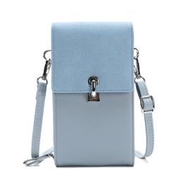 KBW098 New Wholesale Solid Colour Simple Ladies Mobile Phone Bag High Quality PU Shoulder Crossbody Women Bag