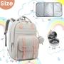 LOVEVOOK Flap Multipurpose Diaper Bag for Baby Waterproof Travel Baby Bag for Mom with Changing Pad Diaper Bag Mommy Backpack