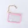 Keymay New Design RTS Fast Shipping 10 Colors Waterproof Cute Girls Clear PVC Coin Purse PVC Wallet Keychain Mini Bag Keychain