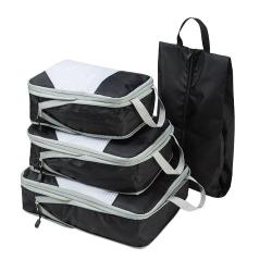 Manufacturers Direct Sales Amazon Explosive Travel Compression Bag Four Sets Of Waterproof Luggage Clothes Storage Bag