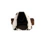 2024 Custom Ladies Canvas Backpack Bag For Stylish Women With Crazy-horse Leather