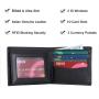 Men PU Leather Wallet RFID Blocking Card Holder Wallet With Flap