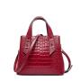 Luxury Embossed Crocodile Leather Ladies Bag Real Cow Leather Handbags