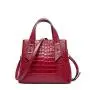 Luxury Embossed Crocodile Leather Ladies Bag Real Cow Leather Handbags