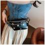 HR604 Women Chest Bag New Fashion Personalized Chain Hardware Decoration Girls' One Shoulder Crossbody Bag Versatile Waist Bag