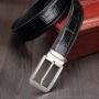 2022 custom popular leather men belt alloy pin buckle belt genuine leather belt for men