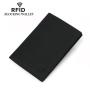 Men's Genuine Leather Passport Wallets Anti-Theft RFID Short Wallet Black Credit Card Holder Money Clip Wholesale Wallet for Man