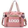 Custom Logo Dry Wet Separated Gym Yoga Bag Crossbody Sport Weekender Overnight Tote Travel Duffle Bag