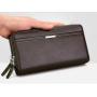 ZF219 Explosive PU Leather Men Wallet Long Zipper Clutch  Phone Bag Casual Double Zipper Business Clip Case Card Case