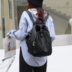New design brand high quality leather girl women  bagpack back pack backpack bookbag bag