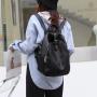 New design brand high quality leather girl women  bagpack back pack backpack bookbag bag