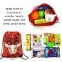 Gelory Christmas Gift Bags Drawstring Bags Santa Sack Backpack for Party Favors Gifts and Candy