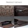 Custom Made Luxury Classic Design Genuine Crocodile Skin Leather Woman Lady Casual Evening Party Clutch Bag Handbag For Women