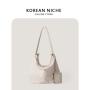 Popular Nylon Material Soft Zipper Handbag  Inner Polyester Women's Shoulder Bags