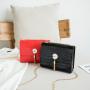 Korean Cute 2024 New Flower Tassel Alligator Single Shoulder Messenger Bag Women's Fashion Handbag Open Square  Button Handbag