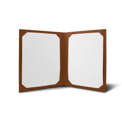 Customized leather restaurant menu covers nice leather menu holder