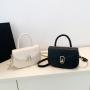 HR284 PU Small Square Bag for Women's New Niche Design Fashionable Handbag Versatile Trend Simple One Shoulder Crossbody Bag