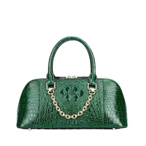 OEM ODM Hot sales trending genuine alligator crocodile skin leather women ladies designer fashion casual elegance tote handbags