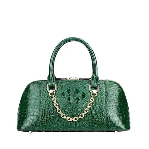 OEM ODM Hot sales trending genuine alligator crocodile skin leather women ladies designer fashion casual elegance tote handbags