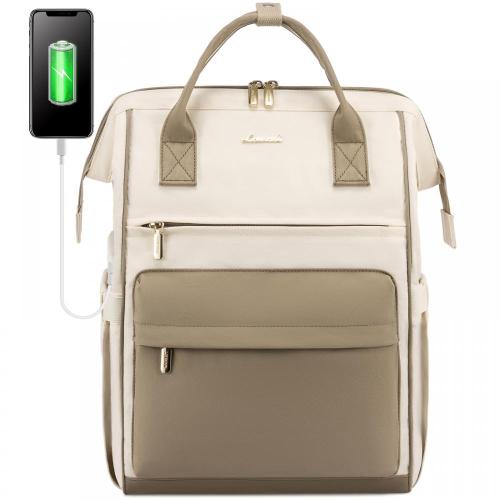LOVEVOOK 2022 custom Women Waterproof Teacher Nurse Bag with USB 15.6in business travel colleague school laptop bags backpacks
