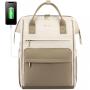 LOVEVOOK 2022 custom Women Waterproof Teacher Nurse Bag with USB 15.6in business travel colleague school laptop bags backpacks