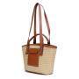 2024 Custom Logo Handmade Woven Straw Tote Handbag For Women Luxury LOW MOQ Beach Bag