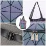 Realer Women Backpack Schoolbag for Teenage Girls Luminous Geometric Backpack Shoulder Bags Large Capacity for Travel Female