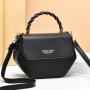New 2023 Fashionable Women's Bag High Texture Pu Solid Diamond Women's Rotating Handbag Trend One Shoulder Messenger Bag