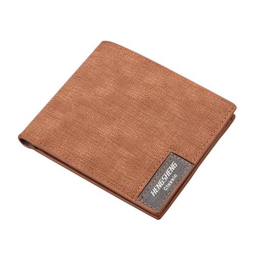 OEM009 New Men Retro PU leather Short Men Wallet Waterproof Slim Simple Male Wallet For Men Purse Business ID Credit Card Holder