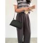 Factory Wholesale Simple Style Shoulder Bag PU Leather Spaghetti Strap Bag Cheap Hundred Bags for Women
