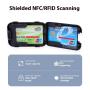 ZX080 RFID Wallet Card Holder Bank Card Holder Aluminum ABS Metal Vintage Aluminium Bag Business Card ID Case Money Clips