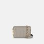 Custom Private Label Bags High Quality Small Size Trendy Ladies Luxury Shoulder Padded Stripe Embossed Woman Shoulder Bags