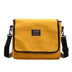 Ins Black Canvas Bag Gelory Winter New Trendy Fashion Messenger Bag Retro Student Shoulder Bag