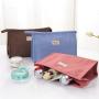 Gelory Wholesale Custom Women Makeup Bag Portable Toiletry Pouch Female Organizer Cosmetic Bag