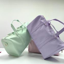Eco Friendly Custom Women Garment Organizer Storage Sports Gym Bags Nylon Waterproof Overnight Travel Bag Weekender Duffel Bags