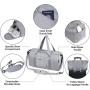 Latest Waterproof Sports Gym Oxford Duffel Bag Lightweight Carry On Tote Luggage Bag With Shoe And Wet Clothes Compartments