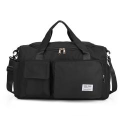 Custom Logo Women Men Workout Tote Sports Gym Bag Travel Duffel Bag With Shoes Compartment