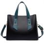 New Trendy PU Leather Women's Crossbody Handbag Fashionable Large Capacity Ladies Purses Zipper Closure Two Portable Handles