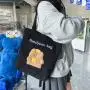 Factory Simple Design Women Shoulder Bags Female Large Shopping Bag Custom Logo Corduroy Tote Bag