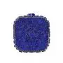 Blue Super Mini Size Women Crystal Square Box Clutch Evening Bags Wedding Rhinestone Handbag Purse