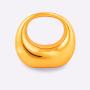 2024 new high-grade curved moon bag gold and silver ornaments home decorative handbag makeup acrylic bag