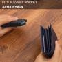 2024 Wallet Anti-Theft Brushed Pu Leather Automatic Pop-Up Rfid Coin Purse Dollar Clip Metal Card Holder